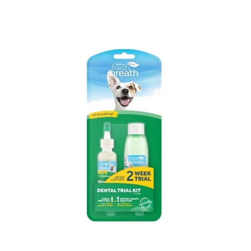 Kit Dental Fresh Breath para Perro con Gel y Solución
