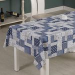 Mantel Rectangular Estampado Azul 110 x 210 cm
