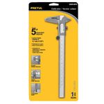 Calibrador Vernier Escolar con Regla Métrica de 5 Plg