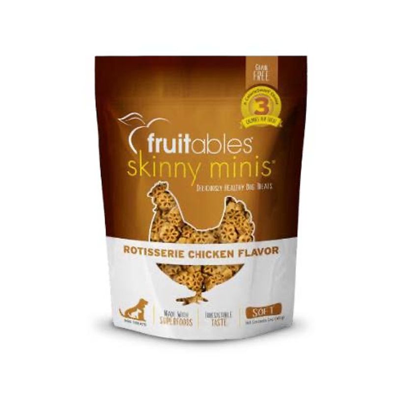 Premios para Perro Fruitables Skinny Minis Sabor Pollo Rostizado