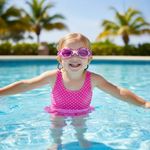 Lentes de Natación Rosado con Protección UV para Niñas Color Rosado