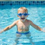 Lentes para Natación para Niños con Protección Color Azul con Gris