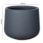 Maceta Hattusa con Diseño Geométrico 55.5 x 55.5 x 44.5 Cm