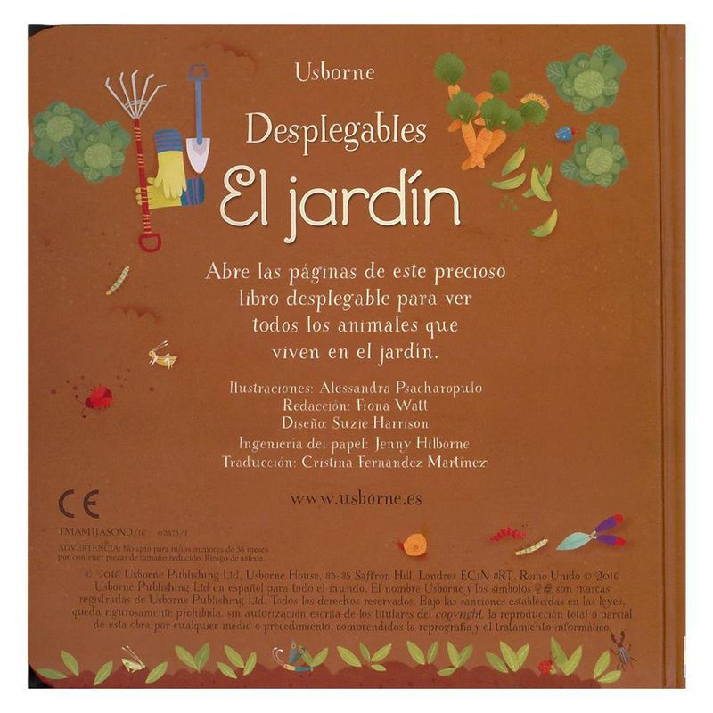 Libro Infantil Desplegable El Jardín