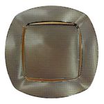 Plato Base Decorativo Redondo 33 cm Dorado Texturizado