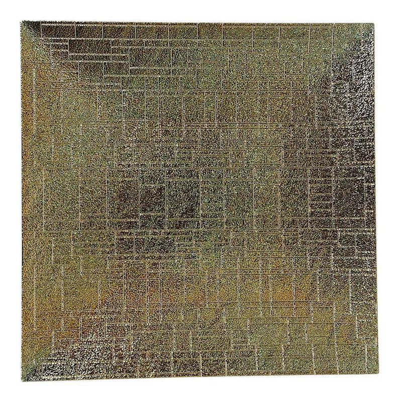 Plato Base Decorativo Cuadrado 30 x 30 cm Dorado