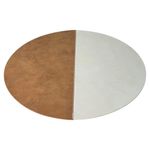 Individual para Mesa Redondo 38 cm Café y Gris