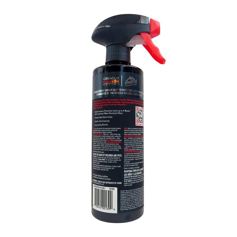 Abrillantador de Llantas Armor All Red Bull Racing High Gloss de 473 ml