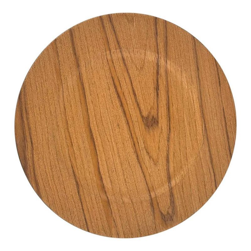 Plato Base Decorativo Redondo 33 cm Café