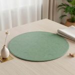 Individual para Mesa Redondo 38 cm Verde con Textura