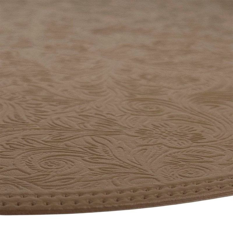 Individual para Mesa Redondo 38 cm Café con Textura