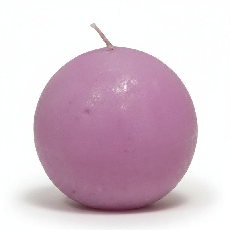 Vela Decorativa Esférica Lila No. 2
