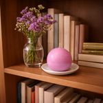 Vela Decorativa Esférica Lila No. 2