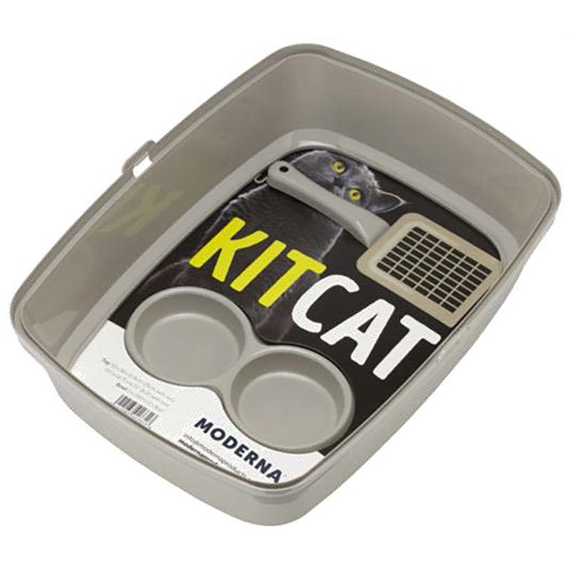 Kit de Inicio para Gato Moderna Grande Color Gris