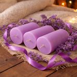 Vela Decorativa Cilíndrica Lila J4