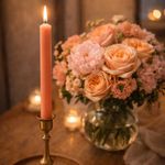 Vela para Candelabro Delgada Peach THINTIVE