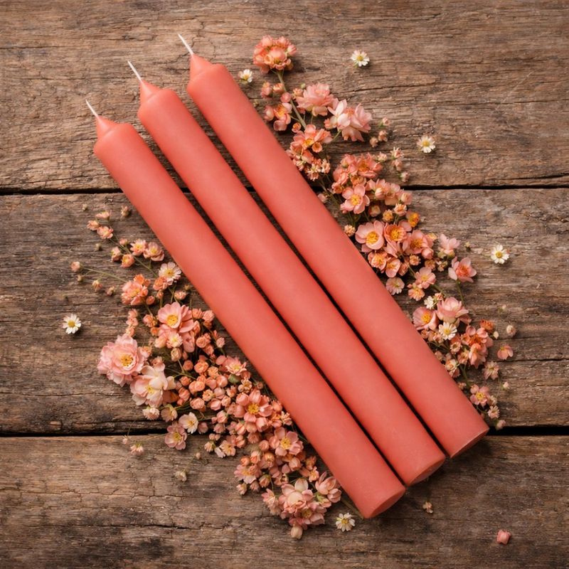 Vela para Candelabro Delgada Peach THINTIVE