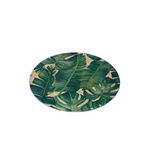 Plato Base Decorativo Redondo 33 cm Hojas Tropicales