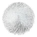 Individual para Mesa Redondo Decorativo 38 cm Plateado