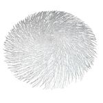 Individual para Mesa Redondo Decorativo 38 cm Plateado