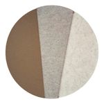 Individual para Mesa Redondo 38 cm Café, Gris y Beige