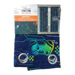 Cortina Infantil Gamer 213 x 140 cm