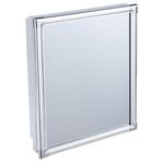 Gabinete de Baño Plástico con Espejo y Marco de Aluminio