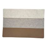 Individual para Mesa Rectangular 30 x 43 cm Café y Gris