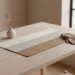 Individual para Mesa Rectangular 30 x 43 cm Café y Gris