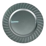 Plato Base Decorativo Redondo 33 cm Plateado