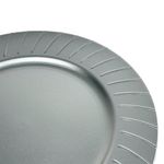 Plato Base Decorativo Redondo 33 cm Plateado