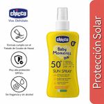 Protector Solar en Spray Baby Moments de Spf 50 + 150 mL