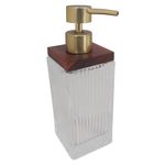 Dispensador de Jabón Decorativo para Baño Color Transparente