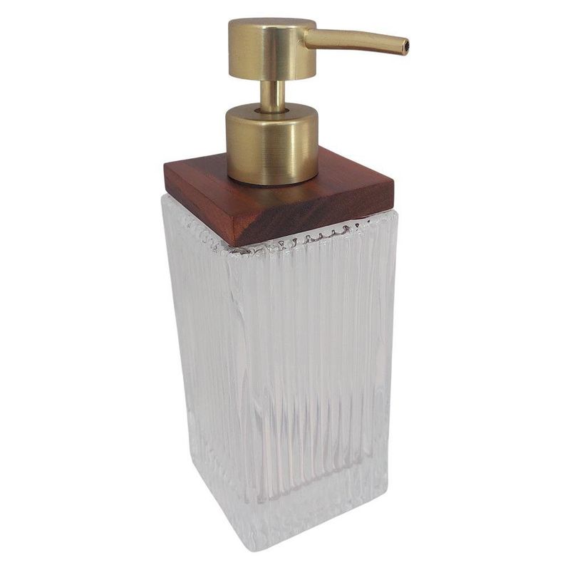 Dispensador de Jabón Decorativo para Baño Color Transparente