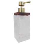 Dispensador de Jabón Decorativo para Baño Color Transparente