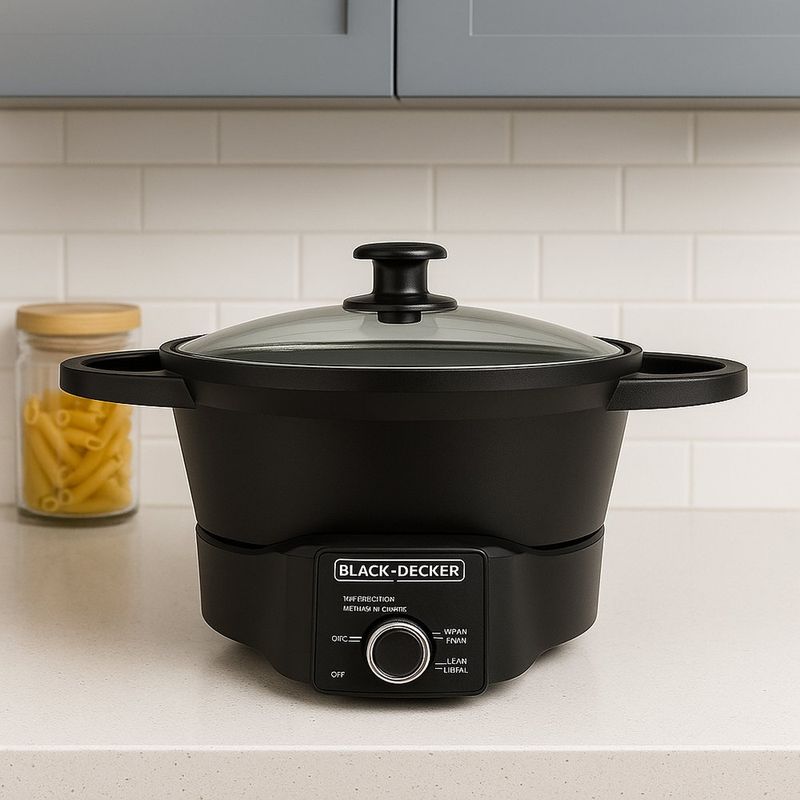 Olla Multifuncional 5 en 1 Color Negro de 7 L