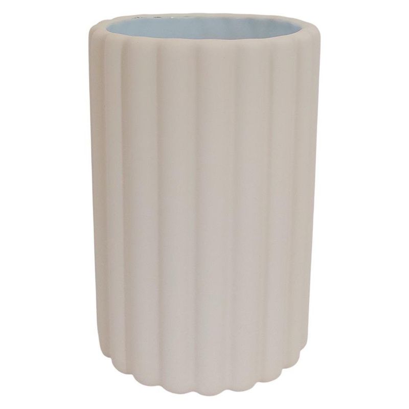 Vaso Texturizado para Baño en Color Bone
