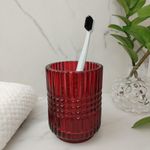 Vaso Decorativo para Baño Color Rojo