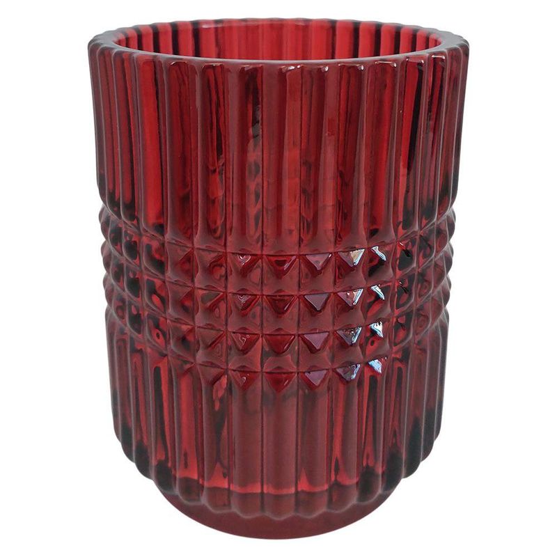 Vaso Decorativo para Baño Color Rojo