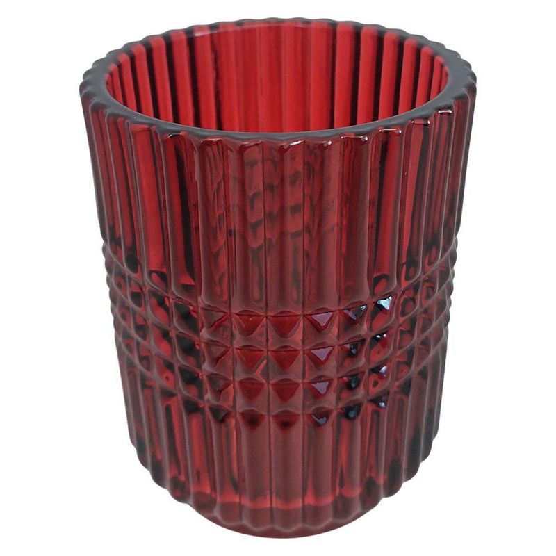 Vaso Decorativo para Baño Color Rojo