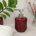 Dispensador de Jabón Decorativo para Baño Color Rojo
