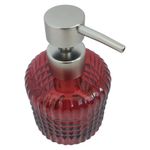 Dispensador de Jabón Decorativo para Baño Color Rojo
