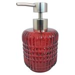 Dispensador de Jabón Decorativo para Baño Color Rojo