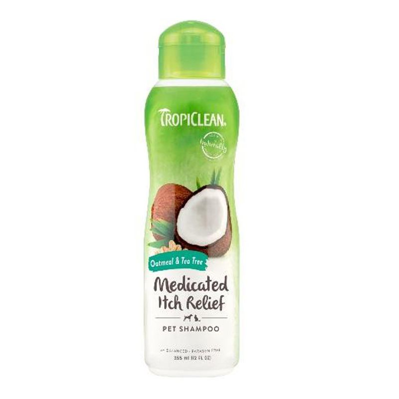 Shampoo Medicado para Mascota de Avena y Árbol de Té de 355 Ml