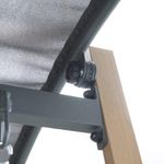 Sillón Columpio para Exterior con Techo Color Gris 136 x 195 x 173 Cm