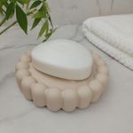 Jabonera Decorativa para Baño Color Bone