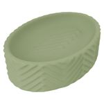 Jabonera Texturizada para Baño Color Verde Mate