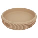 Jabonera Texturizada para Baño Color Beige