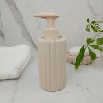 Dispensador de Jabón Texturizado para Baño Color Bone