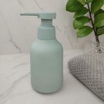 Dispensador de Jabón Texturizado para Baño Color Celeste